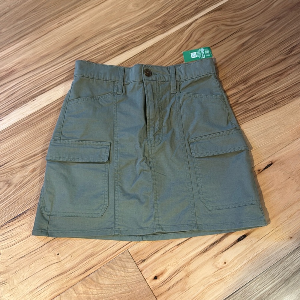 NWT Twill Mini Cargo Skirt - Picture 2 of 6